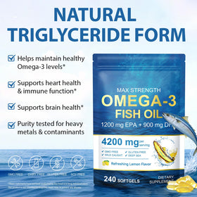 NVXNMSD Omega 3 gélules molles avec enrobage entérique et saveur citron