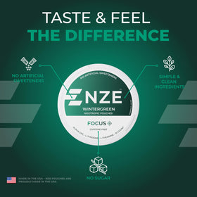 NZE Poches Nootropiques Sans Caféine avec un fond naturel