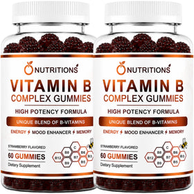 O NUTRITIONS Gummies Vitamine B Complex 120 Gummies Vegan, vue de face