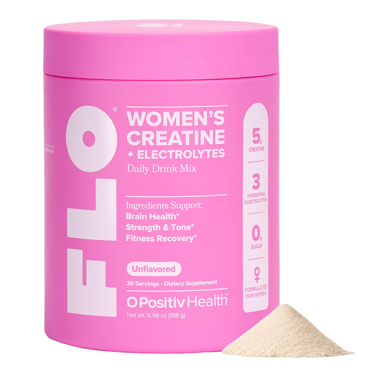 O Positiv Créatine Femme + Électrolytes 272g vue avant