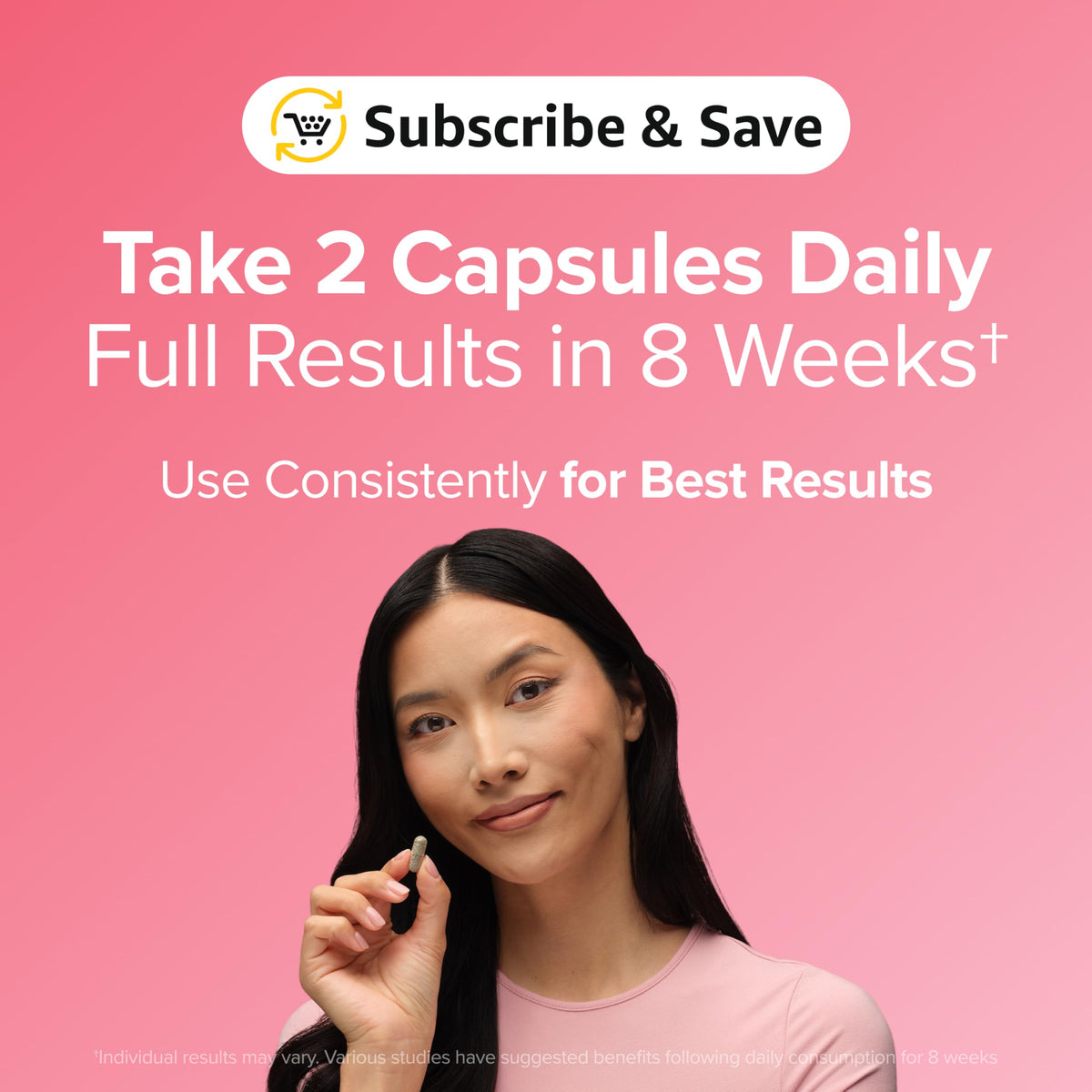 O Positiv FLO Daily Calm capsules dans un verre d'eau