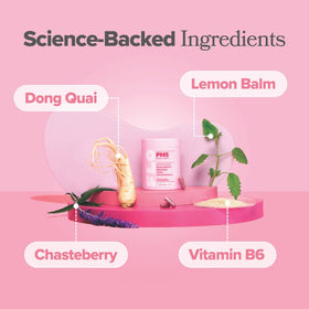 O Positiv FLO Gummies vue de côté avec gummies visibles