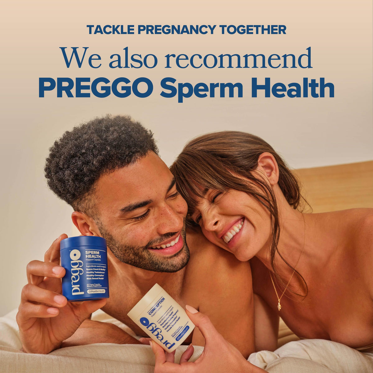 O Positiv logo sur l'emballage PREGGO Conception Support