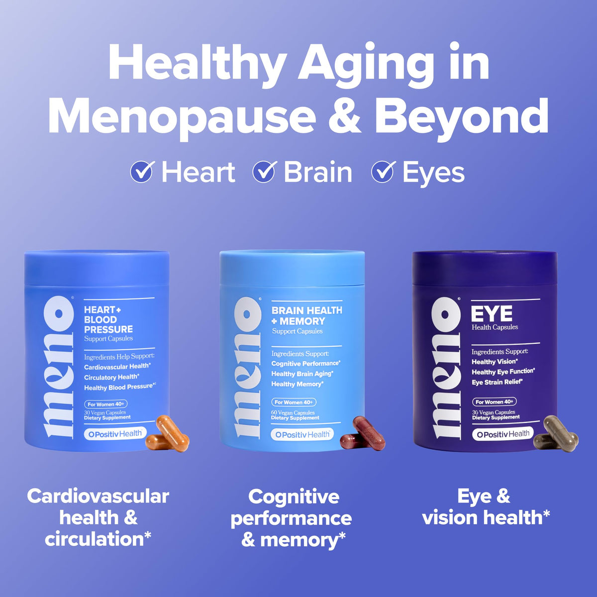 O Positiv MENO Capsules CoQ10 30 Jours - présentation du produit