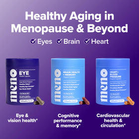 O Positiv MENO Santé Oculaire capsules ouvertes montrant leur taille
