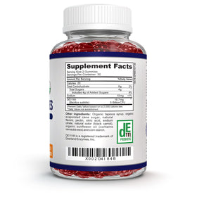 O!VITA Gummies Probiotiques Biologiques 60 Gummies Fraise dans un bol
