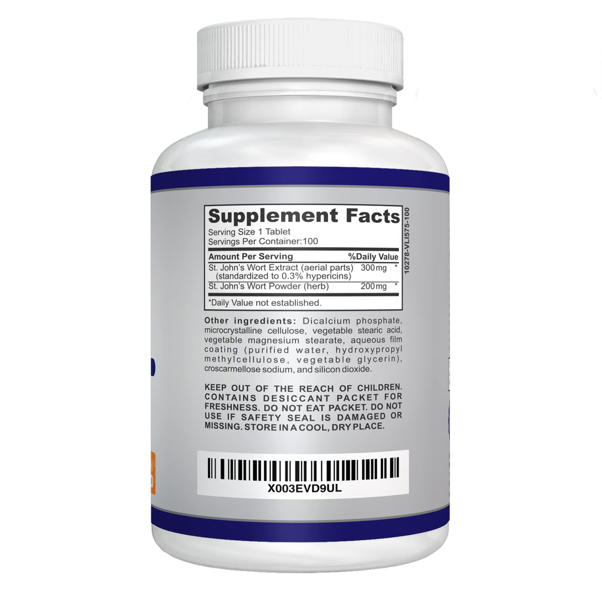 O!VITA Millepertuis 500mg comprimés végétaliens composition