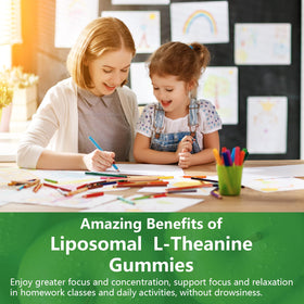 Oakevlp Gummies L-Theanine Liposomal 1200mg gummies with lemon slices
