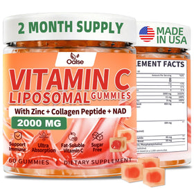 OALSE Gummies de Vitamine C Liposomale 2000mg - vue de face