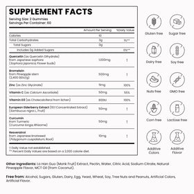 OASIS FORCE Gélules de Quercétine 8-en-1 1000mg en milieu naturel