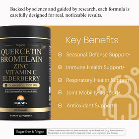 OASIS FORCE Gélules de Quercétine 8-en-1 1000mg gélule individuelle