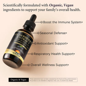 OASIS FORCE Sirop de Sureau Bio 250mg étiquette