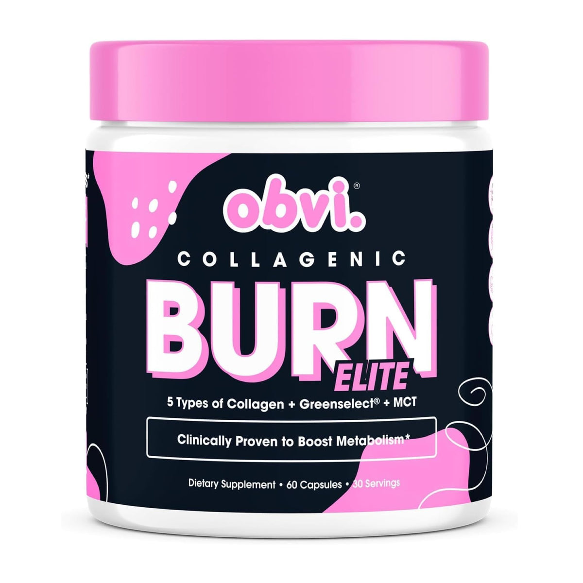 Obvi Burn Elite complément collagène boîte vue de face
