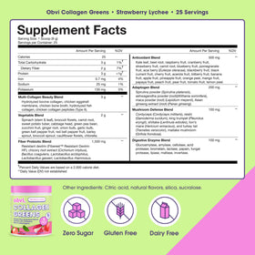 Obvi Collagen Greens Poudre Superaliment Bio 290g avec cuillère
