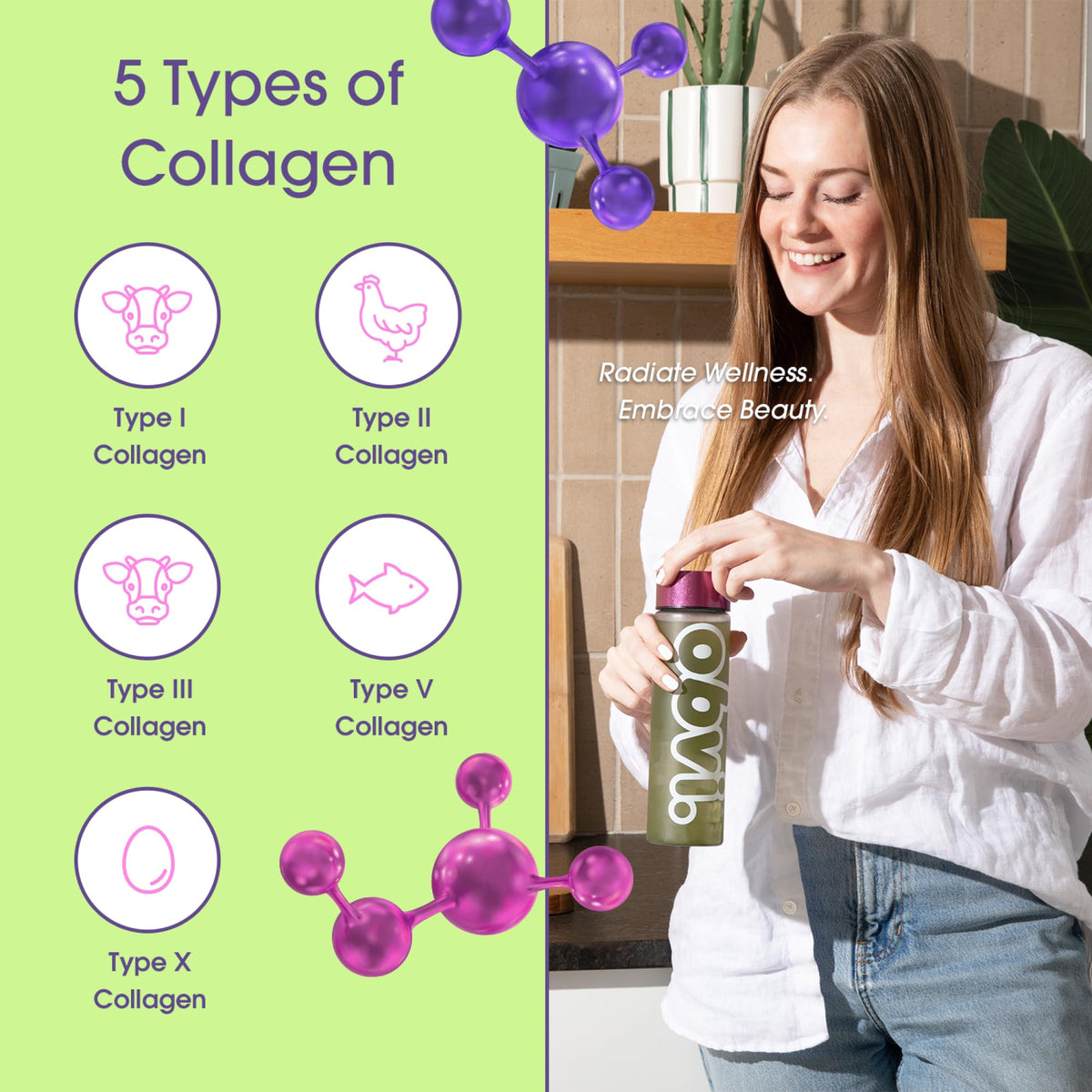 Obvi Collagen Greens Poudre Superaliment Bio 290g avec ingrédients naturels