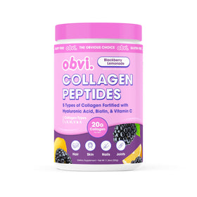 Obvi Collagen Peptides 431g saveur framboise citron vue de face