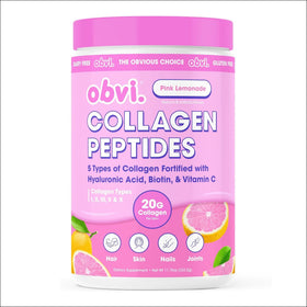 Obvi Collagen Peptides Pink Lemonade front view
