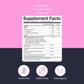 Obvi Collagenic Burn Powder mélange dans un verre d'eau