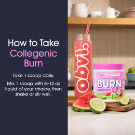 Obvi Collagenic Burn Powder Poudre de Collagène en contexte de style de vie.