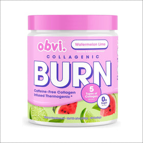 Obvi Collagenic Burn Powder Poudre de Collagène vue avant avec étiquette.