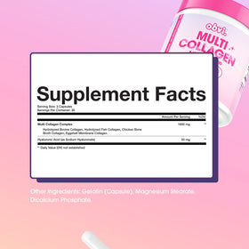 Obvi Complément Multi Collagène 90 Capsules avec Acide Hyaluronique emballage