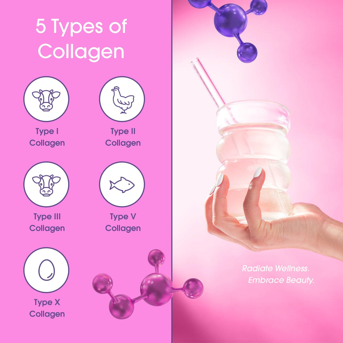 Obvi Poudre de Collagène Multi Source 381g mélangée dans un café