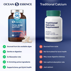 OCEAN ESSENCE Total Bone Support étiquette avec ingrédients détaillés