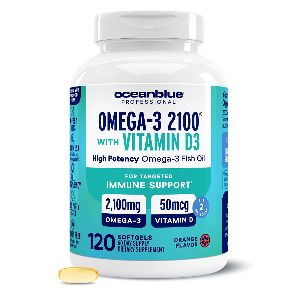 Oceanblue Omega-3 2100 120 capsules en boîte