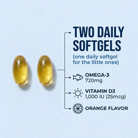 Oceanblue Omega Minis 720mg côté de la boîte