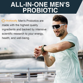 Ocshesally Probiotiques pour Hommes 60 Capsules dans une main