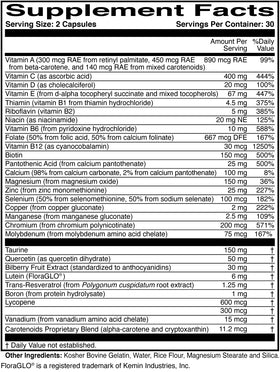 OcularEssentials ScienceBased Health bouteille sur un fond naturel
