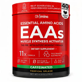 Oh!mino BCAA + EAA Poudre Tropicale vue de face