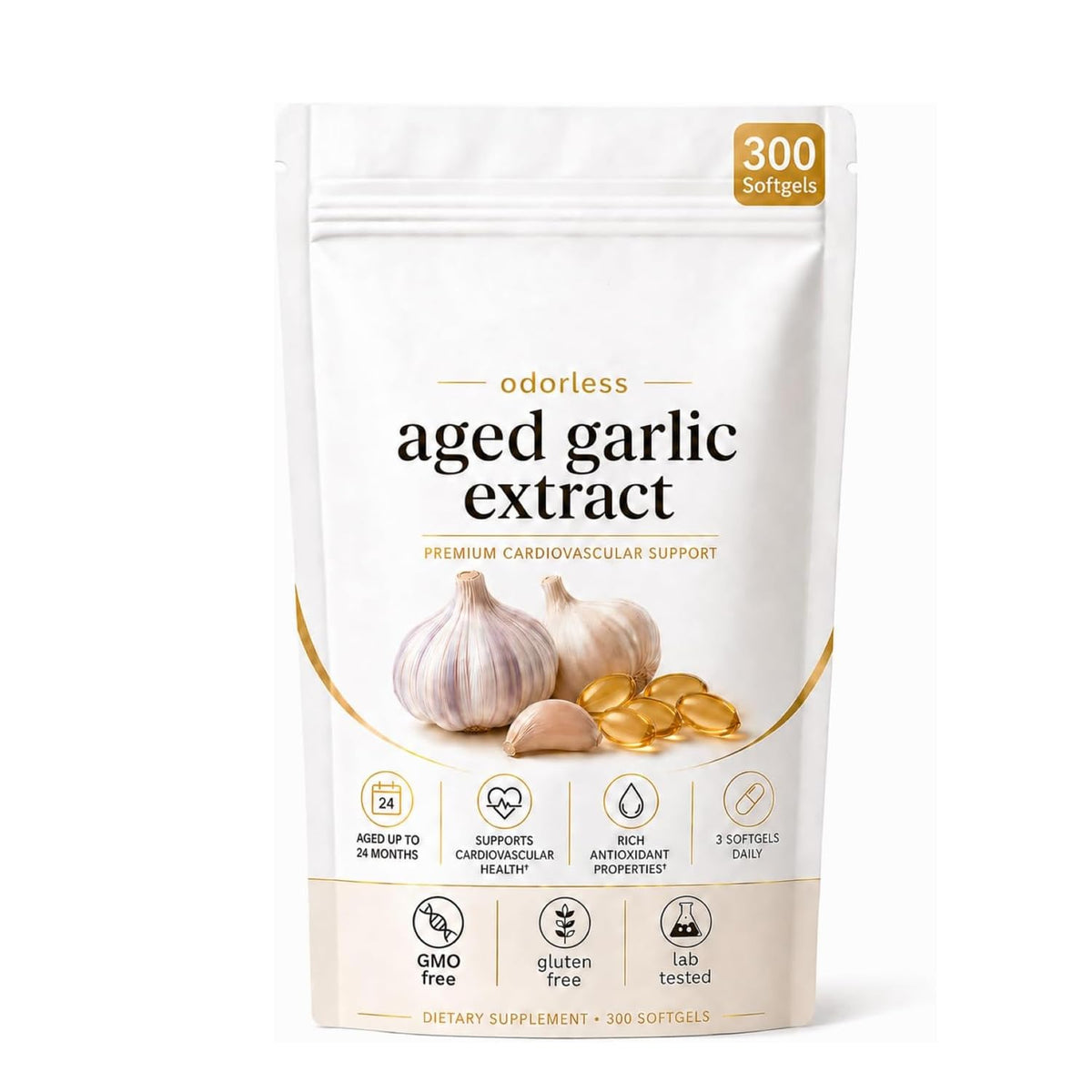 OIMTUE Estella Aged Garlic gélules avant de l'emballage