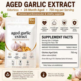 OIMTUE Estella Aged Garlic gélules avec mise en avant du dosage