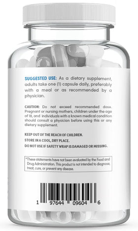 OjosLabs Advanced Histamine Defense 120 Capsules étiquette latérale