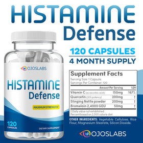 OjosLabs Advanced Histamine Defense 120 Capsules sur une table
