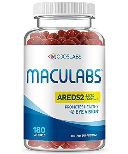 OjosLabs Compléments Alimentaires pour les Yeux - Luteine et Zéaxanthine 180 gélules, vue de face