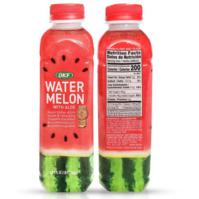 OKF Boisson à la Pastèque et Aloe Vera 500 ml avec étiquette