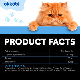 OKKÖBI L-Lysine en poudre 18g avec ingrédients