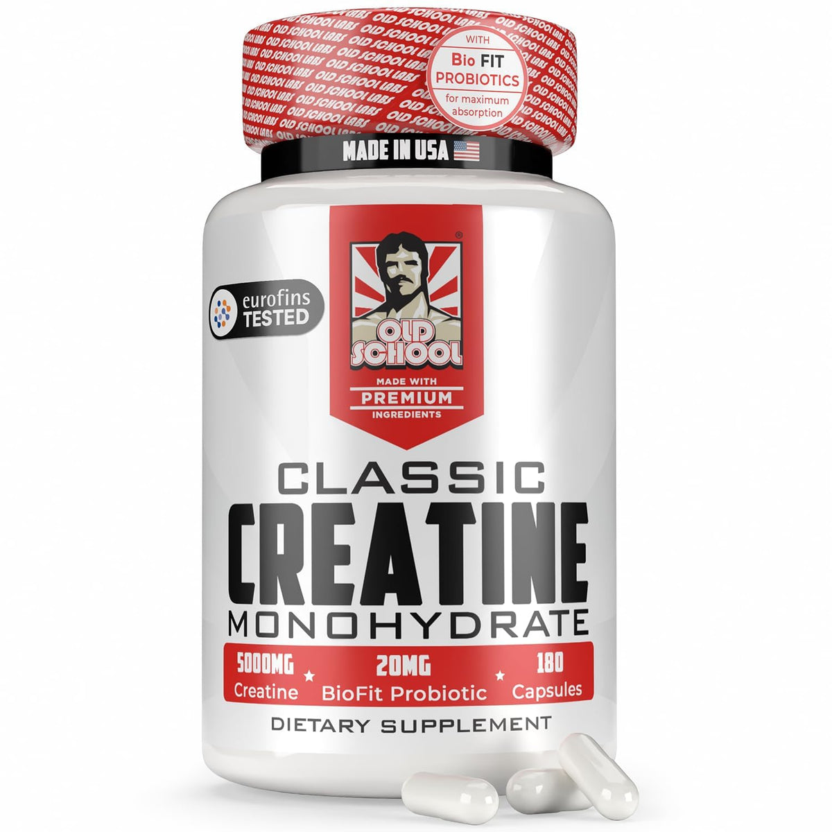 Old School Labs créatine monohydrate 5000mg vue de face