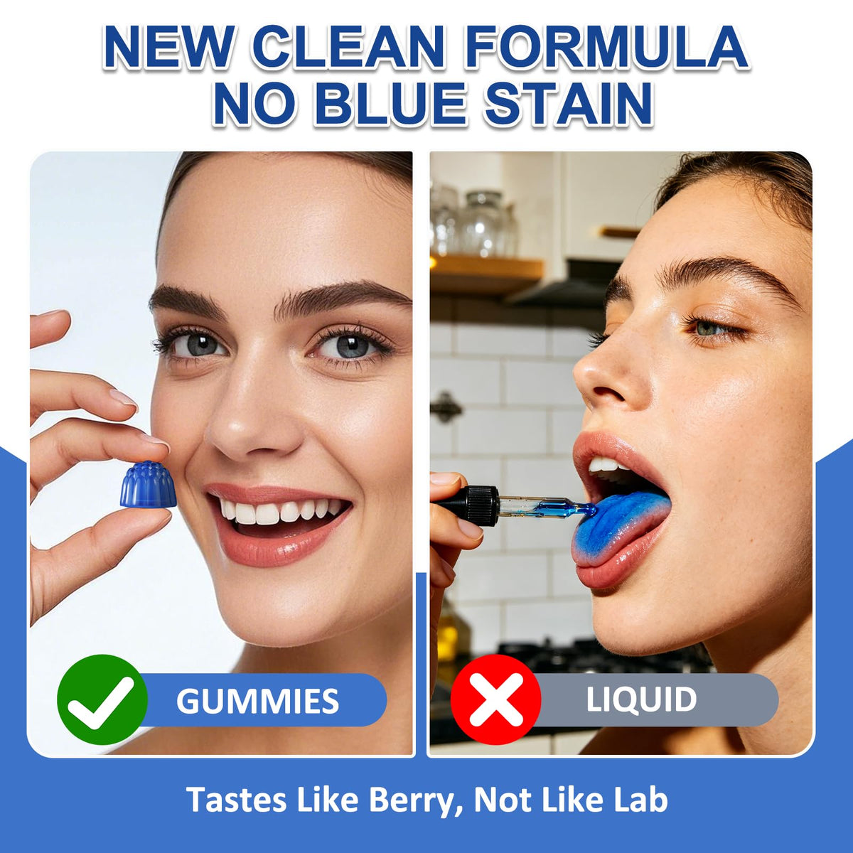 OLELON Gummies au Bleu de Méthylène - Étiquette de la bouteille