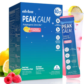 OLELON Poudre de Magnésium Calm 40 sachets saveur citron framboise vue de face