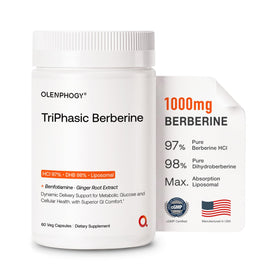 Olenphogy Berberine 1000mg capsules front view