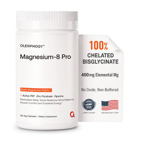 Olenphogy Complexe de Magnésium Bisglycinate 400mg vue de face