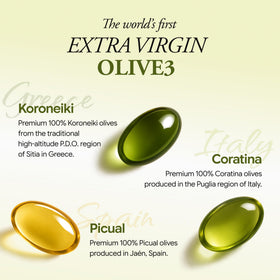 Ollocdam Capsules d'huile d'olive avec des olives Koroneiki