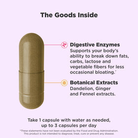 OLLY Capsules de soutien daily, ingrédients sur l'emballage