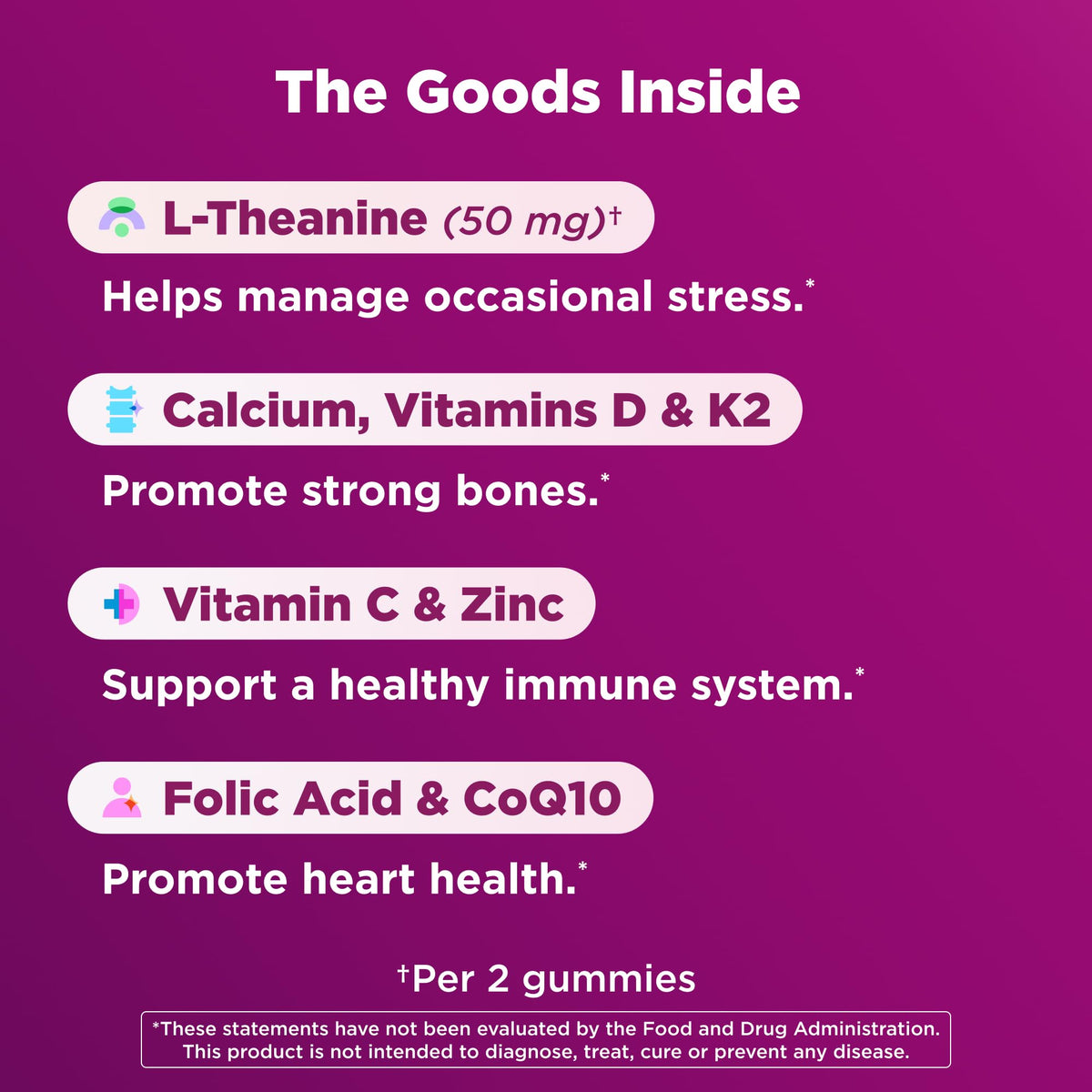 OLLY Gummies Femmes 40+ bouteille avec bouchon