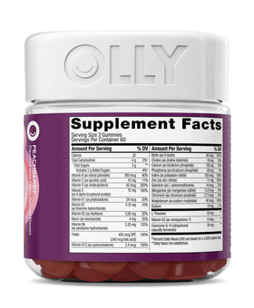 OLLY Gummies Femmes 40+ gummies ouvertes