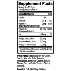 OLLY Softgels Cérébral Ultra Fort, vue sur l'extrait de myrtille