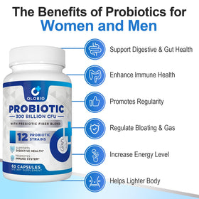 OLOBIO Probiotique capsules ouvertes montrant leur taille
